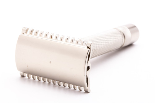 1930's Gillette Short Comb Double Edge Safety Razor  | Factory Nickel Revamp