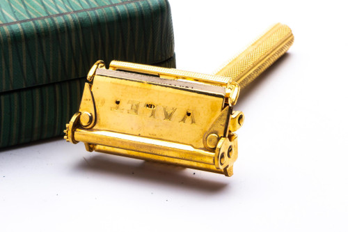 1940's Gold Valet Auto Strop Single Edge Razor Set | Original Condition