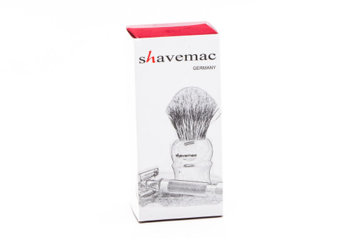 Shavemac | Germania Silvertip 2-Band Badger Shave Brush With Tortiose & Ivory Handle