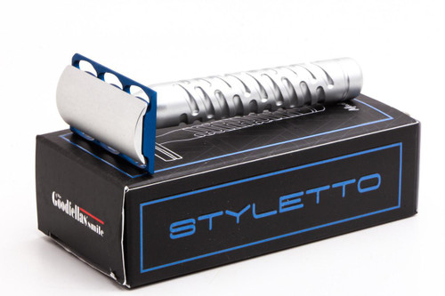 The Goodfellas' Smile | Styletto Blue Aluminum Double Edge Safety Razor