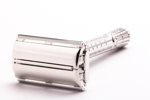 1964 J3 Gillette Flare Tip DE Super Speed Safety Razor | Rhodium Revamp