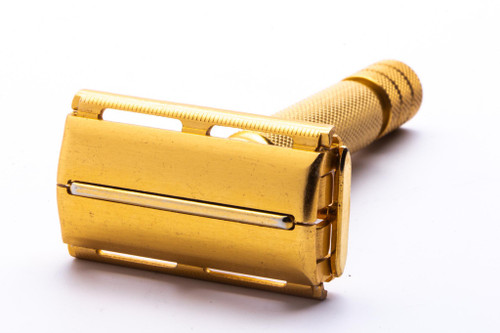 1940's Gillette Gold British Rocket [LD] Light Duty Safety Razor | Original Condition