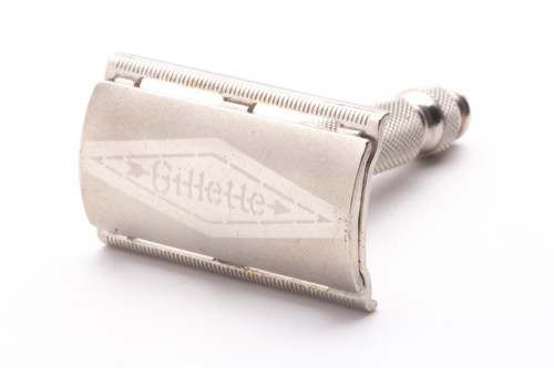 1940's Gillette Ball End Tech Travel Double Edge Safety Razor  | Original Condition