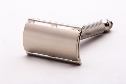 1959 E2 Gillette Ball End Tech DE Safety Razor | Factory Nickel Revamp