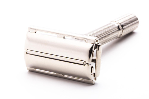 1961 G4 Gillette Slim Adjustable Double Edge TTO Safety Razor  | Factory Nickel Revamp