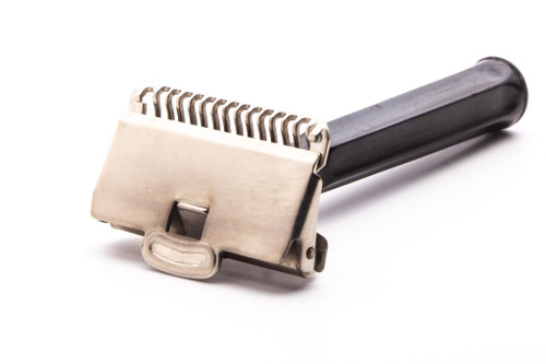 1930s Gem Junior Single Edge Safety Razor w/ Black Handle | Factory Nickel Revamp
