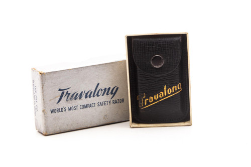 1950's Travalong Folding DE Travel Safety Razor Set | Original Condition