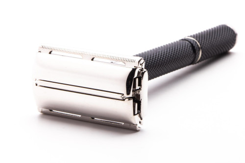 1986 G2 Gillette Super Adjustable "Black Beauty" Double Edge Safety Razor | Rhodium Revamp