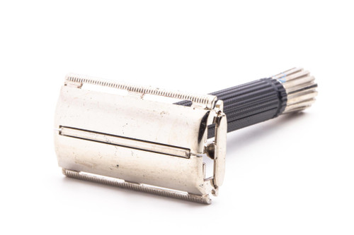 1970 P4 Gillette Black Handle Super Speed Safety Double Edge Razor | Original Condition