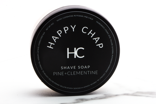 Happy Chap | Pine + Clementine Shave Soap