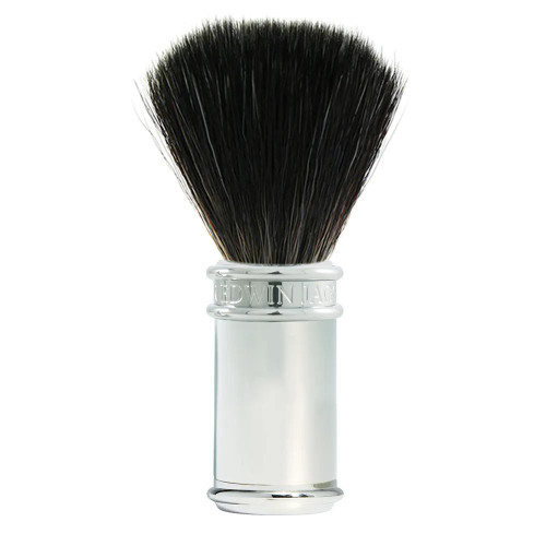 Edwin Jagger | Chrome Shaving Brush (Black Synthetic)