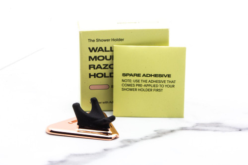 Leaf | Wall Mounted Razor Holder - Rose Gold