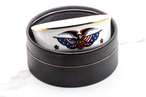 Brousseau and Dov | Stars & Stripes Porcelain Shaving Bowl