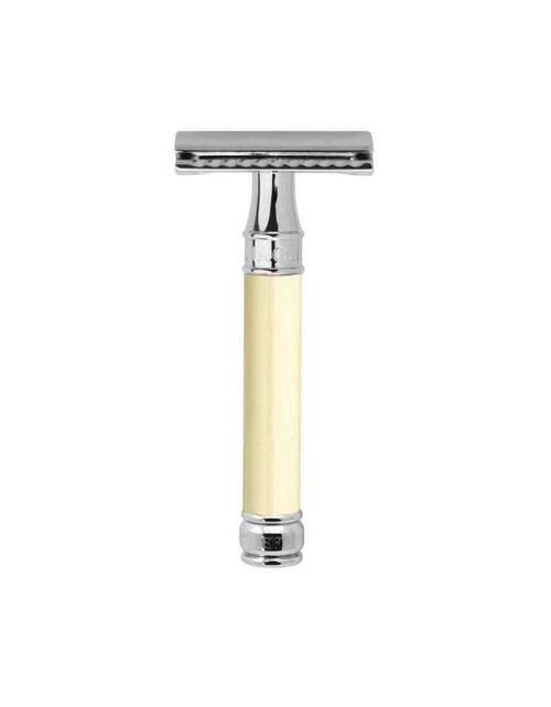 Edwin Jagger | DE87 Double Edge Safety Razor Rubber Coated Imitation Ivory