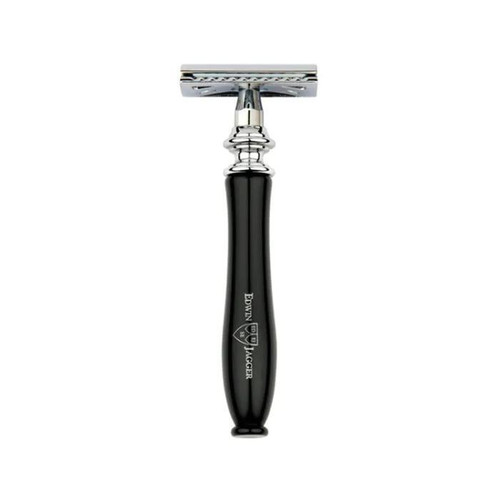 Edwin Jagger | Chatsworth Imitation Ebony DE Safety Razor & Feather Blades (Closed Comb)