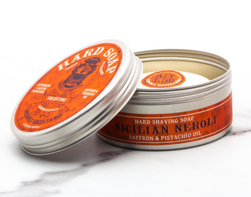 Abbate Y La Mantia | Agrumi di Sicilia - Neroli Siciliano Hard Shaving Soap, 150g
