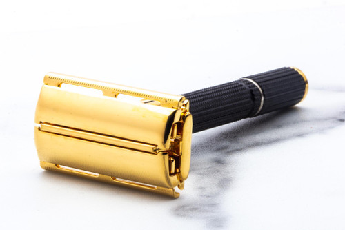 1973 T4 Gillette Super Adjustable 84mm Double Edge Safety Razor | 24k Gold Revamp
