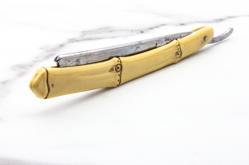3/16" Vintage Restored "Silver Steel" Challenge Razor Works Straight Razor