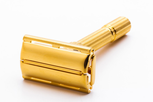 1962 H2 Gillette Slim Aristocrat Adjustable Double Edge Safety Razor | 24K Gold Revamp