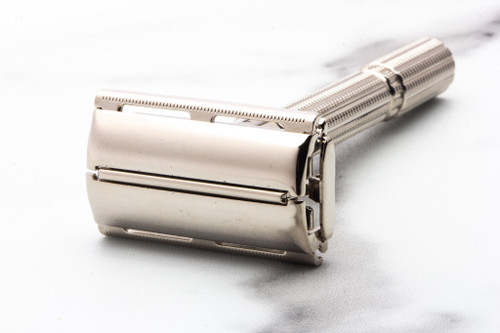1965 K2 Gillette Slim Adjustable TTO Double Edge Safety Razor  | Factory Nickel Revamp