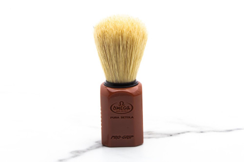 Omega | Pro Grip Boar Fiber Shaving Brush - 1949/MA -Small
