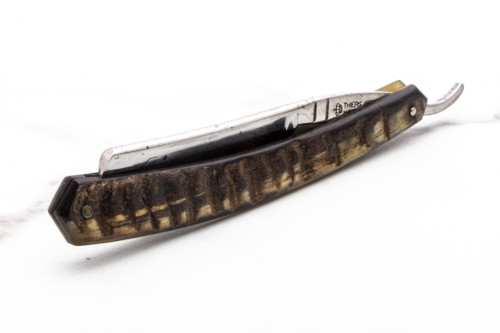 6/8 Restored Thiers Issard Loup Belier Carbon Horn Straight Razor