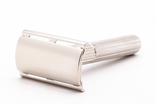 1961 G2 Gillette Fat Handle Tech Double Edge Safety Razor | Factory Nickel Revamp