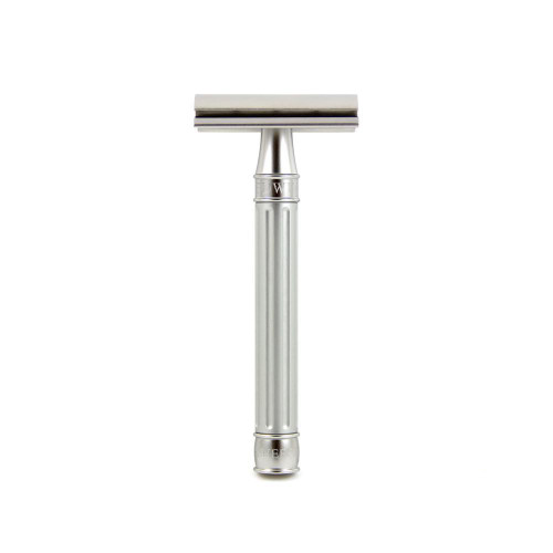 Edwin Jagger | DESSGA9BL 3ONE6 Stainless Steel Safety Razor - Silver