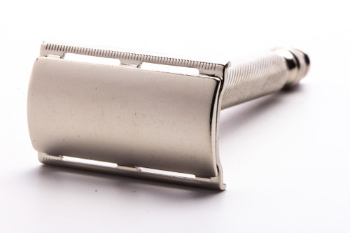 1961 G1 Gillette Ball End Tech DE Safety Razor | Factory Nickel Revamp