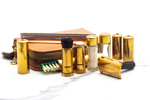 1954 X4 Gillette Tech Bakelite Handle Ultimate Travel Set | Original Condition