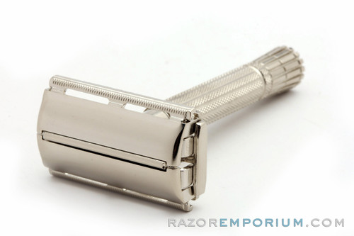 1958 Gillette D1 Flare Tip Super Speed Razor | Factory Nickel Revamp