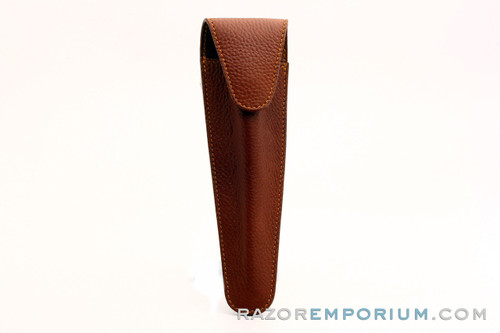 Parker | Deluxe Leather V-Shape Straight Razor Travel Pouch