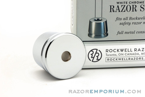 Rockwell White Chrome Safety Razor Stand | Razor Emporium