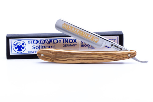 5/8" Dovo 'INOX' Olive Wood Straight Razor | Shave Ready
