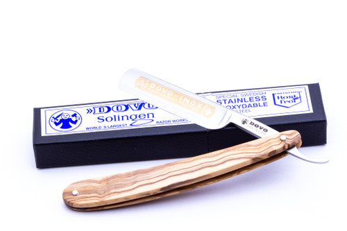 5/8" Dovo 'INOX' Olive Wood Straight Razor