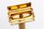 1956 B4 Gillette Heavy Red Tip Super Speed Safety Razor| 24K Gold Revamp