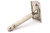 1940s WWII NEW Gillette Double Edge Ball End Safety Razor | Factory Nickel Revamp