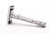 Rockwell White Chrome T2 Adjustable DE Safety Razor | No Box