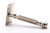 1930's Gillette NEW Short Comb Safety Razor with Ball End Replica Handle | Factory Nickel Revamp
