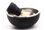 Leaf | Metal & Silicone Shave Bowl And Brush - Black