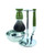 Edwin Jagger | Gillette® Fusion® ProGlide® Razor Shaving Set Green 4pc (Black Synthetic)
