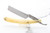 6/8" Vintage Restored Fillarmonica 13 Straight Razor With Cream Scales