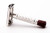 1957 C2 Gillette Red Tip Heavy Super Speed Safety Razor | Rhodium Revamp