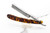 5/8" Vintage Restored G. Wostenholm & Sons Straight Razor With Faux Tortoise Shell Scales