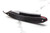 6/8" Vintage Restored Wade & Butcher Straight Razor with Dark Horn Scales & Red Wedge Accent