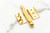 1920's Gillette Ball End Old Type Double Edge Safety Razor Set With Replica Handle | 24K Gold Revamp