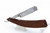 4/8" Vintage Restored Cattaraugus Cutlery Co. Straight Razor With Wood Scales & Red Accent Wedge