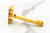 1906-1921 Gillette Single Ring Old Type Double Edge Safety Razor | 24K Gold Revamp