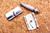 1966 L1 Gillette Travel Ball End Tech 3 Piece DE Razor Zip Kit Set | Original Condition