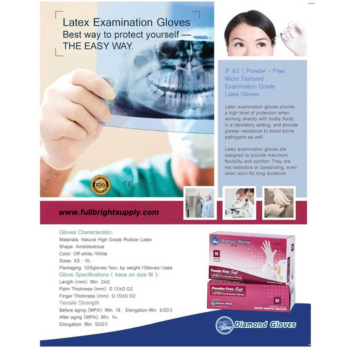 Buy TRICARE MEDICAL Latex Exam Gloves - Powder-Free, 5.5 Mil, Case Of 1000 White